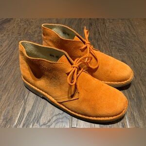 Sabatini Mens Orange Suede Shoes